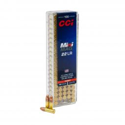 CCI Mini Mag 22LR 40gr. Round Nose Ammunition, 100 Round Box