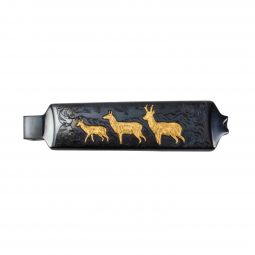 Browning A-Bolt II Magazine Floorplate, LA High-Grade, Engraved Pronghorn w/ Gold Inlay