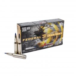 Federal Premium 308 Win. 175gr. Terminal Ascent Ammunition, 20 Round Box