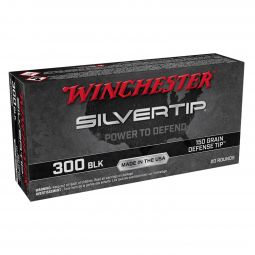 Winchester Silvertip Defense 300 Blackout 150gr. Ammunition, 20 Round Box