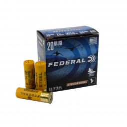 Federal Speed Shok Steel 20ga. 2-3/4" 3/4oz. #6 Shot, 25 Round Box