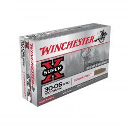 Winchester Super-X 30-06 Sprg. 180gr. Power-Point Ammunition, 20 Round Box