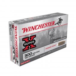 Winchester Super-X 300 Win Mag 180gr. Power-Point Ammunition, 20 Round Box