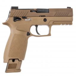 Sig Sauer P320 M18 Pistol, 9mm, (1) 17 Round Mag, (1) 21 Round Mags, Coyote Brown