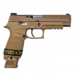 Sig Sauer P320 M17 9mm, 21 (x2) & 17 Round Magazines, Coyote Brown