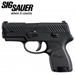 Sig Sauer P320 Nitron Sub Compact, 9mm, 3.6", Black, Contrast Sights, Modular Polymer Grip, (2) 12R