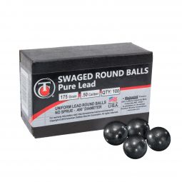 Thompson / Center .50 Cal Muzzleloader Round Balls (.490" Diameter), 175 Grain, Pack of 100