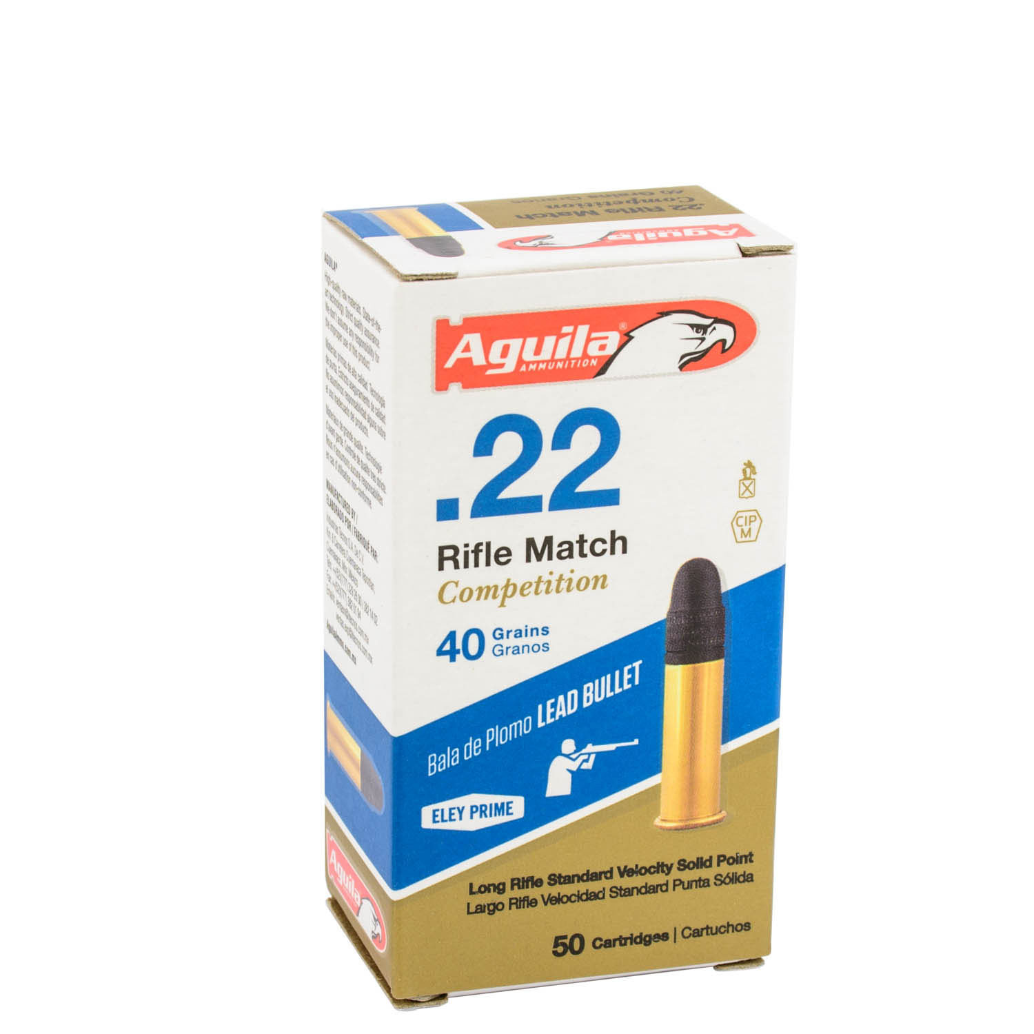 Aguila 22LR Match Rifle 40gr. LRN Ammunition, 50 Round Box: MGW