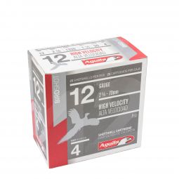 Aguila High Velocity Field 12ga. 2-3/4" 1-1/4oz. #4 Lead Shot Ammunition, 25 Round Box