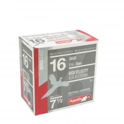 Aguila 16ga. 2-3/4" 1-1/8oz. #7.5 Lead Shot Ammunition, 25 Round Box