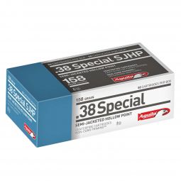 Aguila .38 Special 158gr. Semi-Jacketed HP Ammunition, 50 Round Box