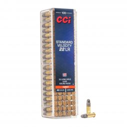 CCI Standard Velocity 22LR 40gr. Round Nose Ammunition, 100 Round Box