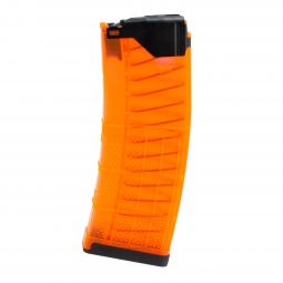 Lancer Systems L5 Advanced Warfighter Magazine, 30 Round 5.56mm/.223cal, Translucent Orange