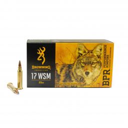 Browning 17 WSM 25gr. Poly Tip Ammunition, 50 Round Box