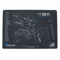 Cerus Gear 1911 Schematic 12"x17" ProMat, Gray