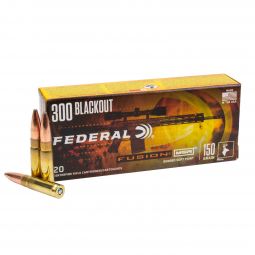 Federal Fusion 300 Blackout MSR 150gr. Bonded SP Ammunition, 20 Round Box