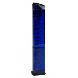 ETS 9mm Translucent Blue Gen 2 Magazine for Glock Pistols, 32 Round