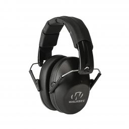 Walker's Low Profile Passive Folding Earmuff, Black