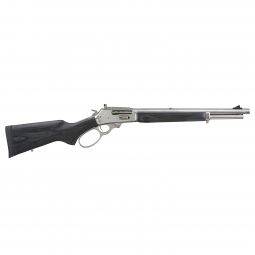 Marlin 1895 Trapper Lever Action Rifle w/ Threaded Barrel & Large Loop Lever, 45-70, Stainless/Black