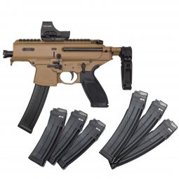 Sig Sauer MPX Copperhead Pistol, 9mm 3.5" Barrel w/ Holosun HS510C Reflex & 7 Magazines, Pre-Owned