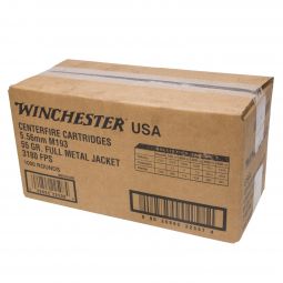 Winchester Lake City 5.56mm M193 55gr FMJ Ammunition, 1000 Rounds