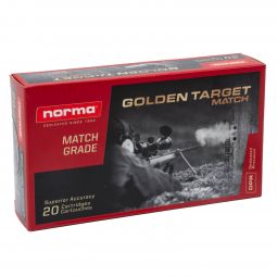 Norma Golden Target 6mm Creedmoor 107gr. BTHP Ammunition, 20 Round Box