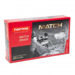 Norma Golden Target .338 Norma Mag 300gr. BTHP Ammunition, 20 Round Box