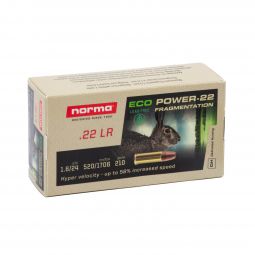 Norma EcoPower 22LR 24gr. Ammunition, 50 Round Box