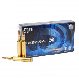 Federal Power-Shok .270 Win 130gr. Soft Point Ammunition, 20 Round Box