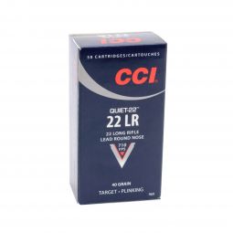 CCI Quiet 22LR 40 Grain LRN Ammunition, 50 Round Box