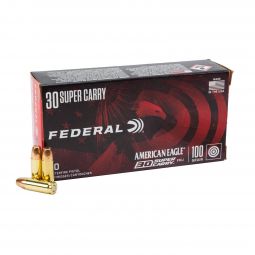 Federal American Eagle 30 Super Carry 100gr. FMJ Ammunition, 50 Round Box