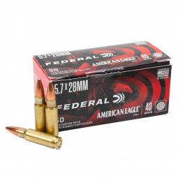 Federal American Eagle 5.7 x 28 40gr. FMJ Ammunition 50 Round Box