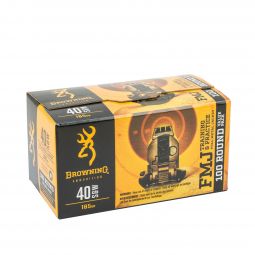 Browning Training & Practice 40S&W 165gr. FMJ Ammunition, 100 Round Box