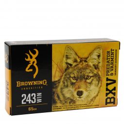 Browning Predator & Varmint BXV 243 Win. 65gr. Tipped Varmint Expansion, 20 Round Box