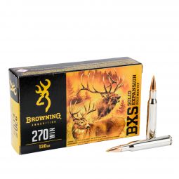 Browning BXS .270 Win 130gr. Solid Expansion Ammunition, 20 Round Box