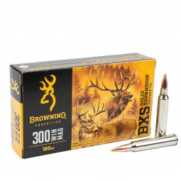 Browning BXS 300 Win Mag 180gr. Solid Expansion Ammunition, 20 Round Box