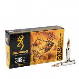 Browning BXS .308 Win. 150gr. Solid Expansion Ammunition, 20 Round Box