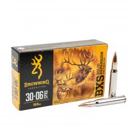 Browning BXS .30-06 Springfield 180gr. Solid Expansion Ammunition, 20 Round Box