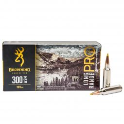 Browning LRP 300 WSM 195gr. Tipped MatchKing Ammunition, 20 Round Box