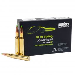 Sako Powerhead Blade .30-06 Springfield 170gr. Lead Free Ammunition, 20 Round Box