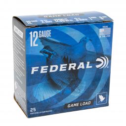 Federal Game Load 12ga. 2-3/4" 1oz. #8 Shot, 25 Round Box