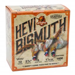 Hevi Shot Hevi-Bismuth Upland 12ga. 2-3/4" 1-1/4oz. #5 Shot, 25 Round Box