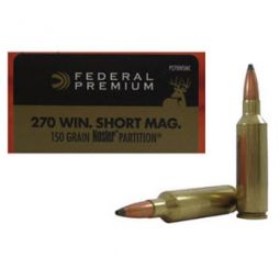 Federal Vital Shok 270 WSM 150 Gr. Nosler Partition Ammunition 20 Round Box