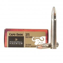 Federal Vital-Shok .375 H&H Mag 300gr Nosler Partition Ammunition, 20 Round Box