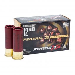 Federal Premium Force X2 Personal Defense 12ga. 2-3/4" 00 Buck Ammunition, 10 Round Box