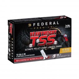 Federal Heavyweight TSS Turkey Load, 12ga. 3" 1-3/4oz. #7 Shot, 5 Round Box