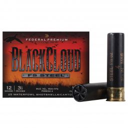 Federal Black Cloud 12 Gauge 3.5" 1-1/2oz. #4 Shot, 25 Round Box