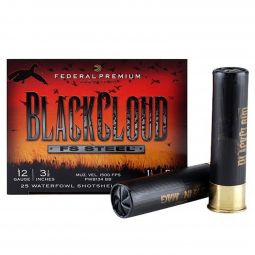 Federal Black Cloud 12 Gauge 3.5" 1-1/2oz. BB Shot, 25 Round Box