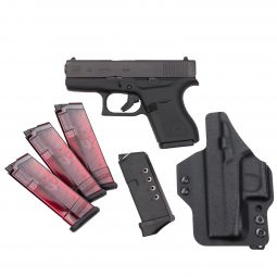 Glock 43 9mm Pistol w/ Holster, 2 6rd. & 3 9rd. Magazines, Pre-Owned