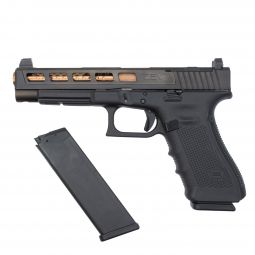 Glock 34 Gen4 9mm Pistol, ZEV Dragonfly Slide / Barrel, XS Sights & 2 17rd. Magazines, Pre-Owned